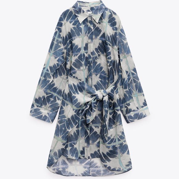 Zara Dresses & Skirts - Knotted Ramie dress limited edition xs s